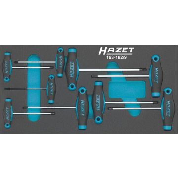 Hazet 163-182/9 Verktøysett Torx T-Håndt.1/3Ms