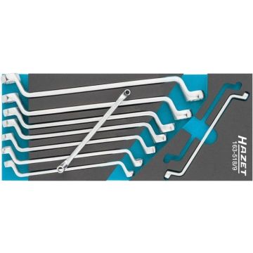 Hazet 163-518/9 Ringnøkkelsett 1/3+ Ilegg