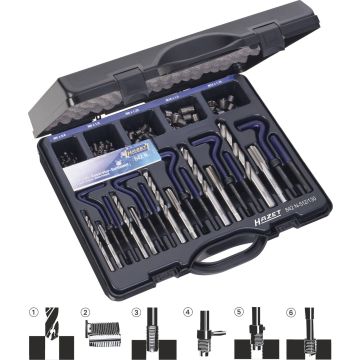 Hazet 842N-614/118 Gjengerep.Sett M6 Til M14 118D
