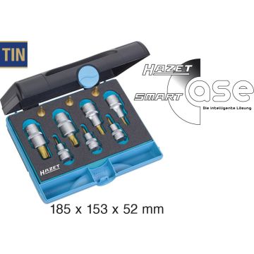 Hazet 1557/10 1/4+3/8+1/2 Torxsett T8-T60