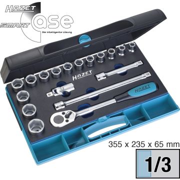 Hazet 932/18 1/2 Pipesett 18Deler 10-27mm