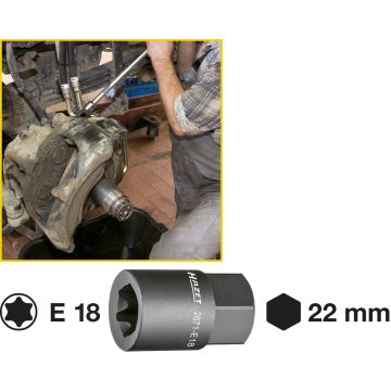 UTVENDIG TORXPIPEE18 M.6KANT