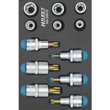 Hazet 163-245/12 1/2 Sett 6E & 6T Torx 1/9Ms