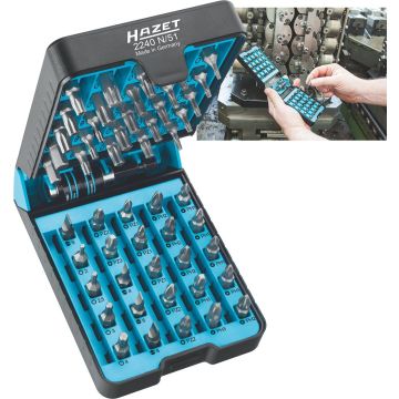 Hazet 2240N/51 Bitssett 6,3 51Stk.M.Holder