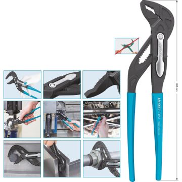 Hazet 760-2 Vannpumpetang Enhånds 50/260mm