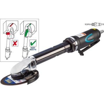 Hazet 9033 P-8 Vinkelsliper Lang Hals Ø=100mm