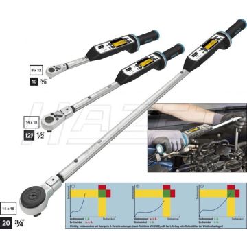 Hazet 7290-1Etac Momentnøkkel 3-60Nm 3/8