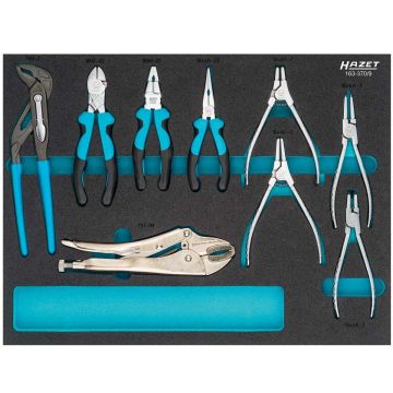 Hazet 163-370/9 Verktøysett 9 Tenger 3/3+Ms