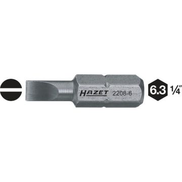 Hazet 2208-12 Bits 6,3-1/4 Spor B.8mm 1,6Ty.