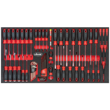 Vigor V4518 Skrutrekkersett 59Stk 4/3 Ms