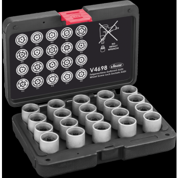 Vigor V4698 Låseboltsett Audi Løvblad20Stk