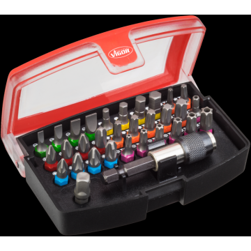 Vigor V5019 Bits Sett 6,3-1/4 32 Deler
