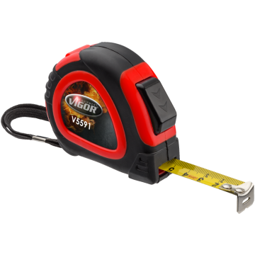Vigor V5591 Målebånd 5 Meter 19mm Bånd