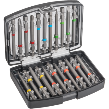 Vigor V6068 Bitssett 22Stk L.75mm 6,3-1/4