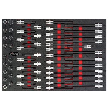 Vigor V4729 Innlegg Xzn+Ribe piper, 58 deler