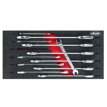 Vigor V4979 Fastnøkkelsett I 1/3+ Ms